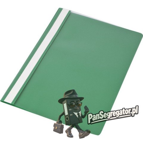 Skoroszyt zwykły PP zielony (10szt.) 0413-0014-04 Panta Plast