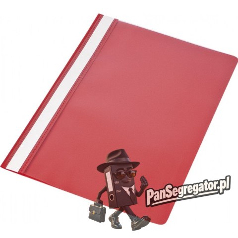 Skoroszyt A4 twardy typu PVC (10) czerwony 0413-0020-05 Panta Plast