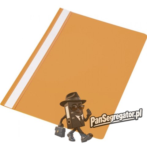 Skoroszyt A4 twardy typu PVC (10) pomarańczowy 0413-0020-07 Panta Plast