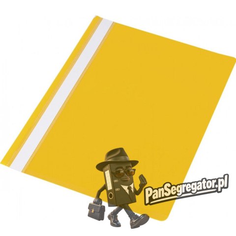 Skoroszyt A4 twardy typu PVC (10) żółty 0413-0020-06 Panta Plast