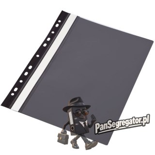 Skoroszyt A4 twardy wpinany typu PVC (10) czarny 0413-0019-01 Panta Plast