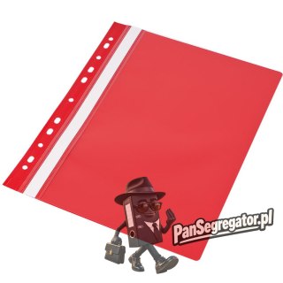 Skoroszyt A4 twardy wpinany typu PVC (10) czerwony 0413-0019-05 Panta Plast