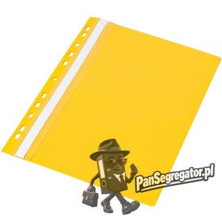 Skoroszyt A4 twardy wpinany typu PVC (10) żółty 0413-0019-06 Panta Plast