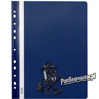 Skoroszyt wpinany do segregatora EVO granatowy 25 sztuk 400076701 BANTEX BUDGET