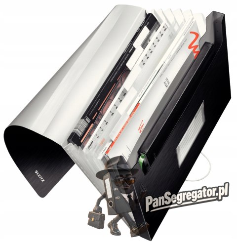 Teczka 6przegródek LEITZ STYLE A4 Satynowa czerń 250k 39570094