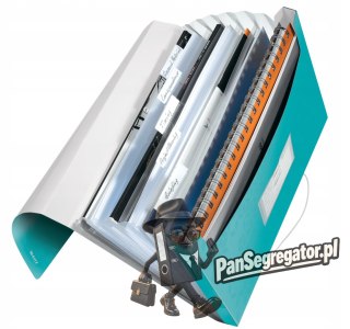 Teczka 6przegródek LEITZ WOW A4 250k turkusowa 45890051