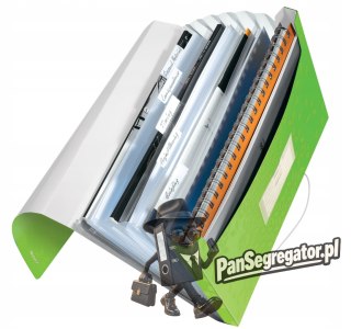 Teczka 6przegródek LEITZ WOW A4 250k zielona 45890064/45890054