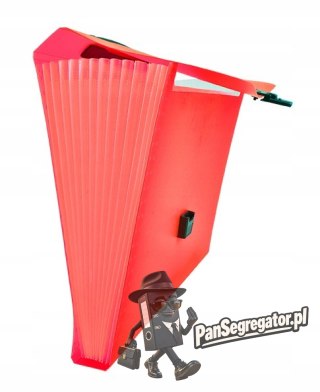 Teczka A4 harmonijkowa PP 13 przegródek z rączką czerwona BT623-C TETIS