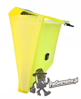 Teczka A4 harmonijkowa PP 13przegródek z rączką żółta BT623-Y TETIS