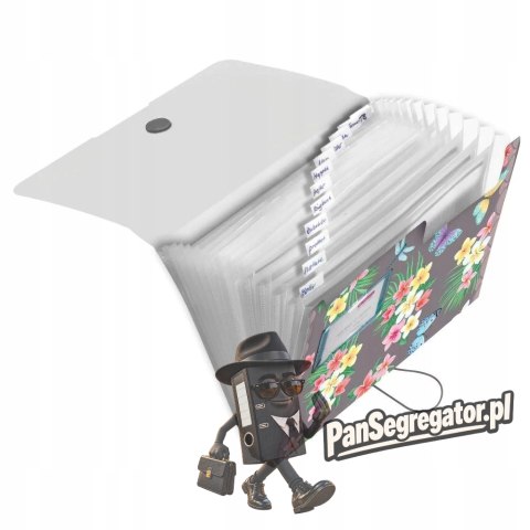 Teczka harmonijkowa na dokumenty A4 PP 12 przegródek LADYLIKE BUTTERFLIES 50044023 HERLITZ