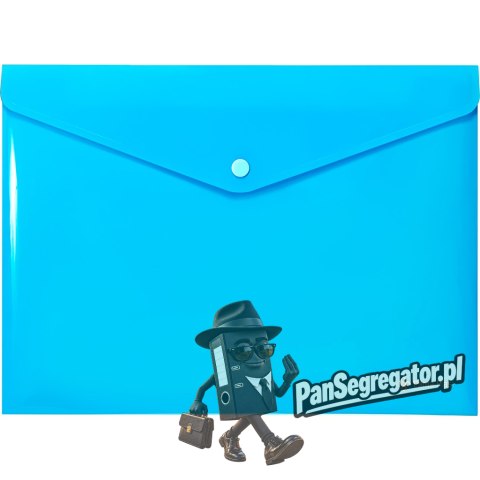 Teczka kopertowa A4 PP NEON NIEBIESKA 0410-0085-03 PANTA PLAST