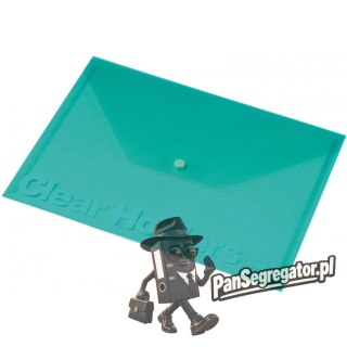 Teczka kopertowa A4 przezroczysta C330 zielona 0410-0016-04 Panta Plast