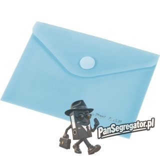 Teczka kopertowa A7 przezroczysta C4531 niebieska 0410-0053-03 Panta Plast
