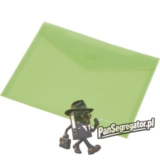 Teczka kopertowa A7 przezroczysta C4531 zielona 0410-0053-04 Panta Plast