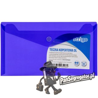 Teczka kopertowa PP DL pozioma fioletowa SF015 STRIGO