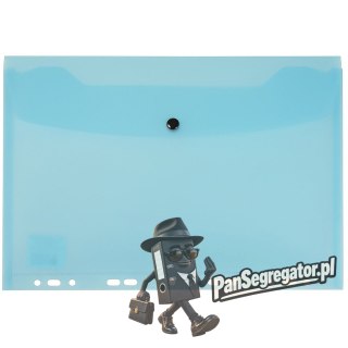 Teczka kopertowa na dokumenty A4 wpinana do segregatora PVC niebieska TP-12-03 BIURFOL