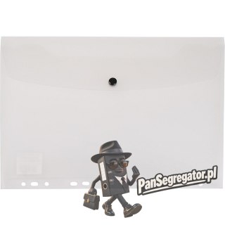 Teczka kopertowa na dokumenty A4 wpinana do segregatora PVC przezroczysta TP-12-05 BIURFOL