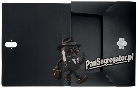 Teczka poszerzana Recycle A4 PP, czarna 46230095 LEITZ
