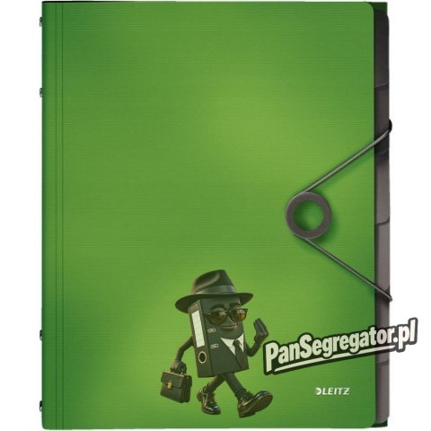 Teczka segregująca 6 przekładek jasnozielona PP LEITZ SOLID 45691050