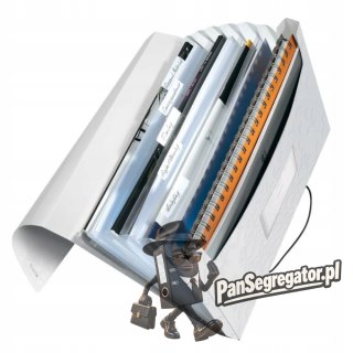 Teczka z 6 przegródkami PP Leitz WOW, biała 45890001