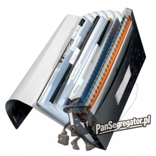 Teczka z 6 przegródkami PP Leitz WOW, czarna 45890095