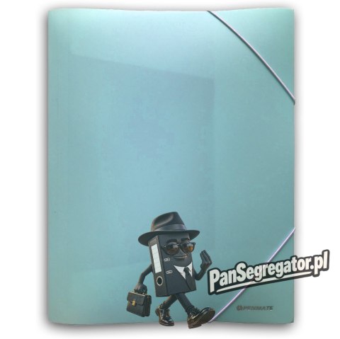 Teczka z gumką A4 niebieska pastelowa PP-102 TT8347 PENMATE