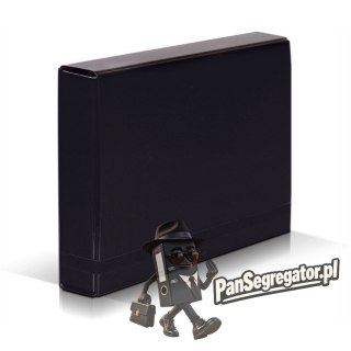 Teczka z gumką BOX CARIBIC czarna 5cm 341/02 VAUPE