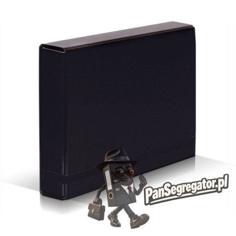 Teczka z gumką BOX CARIBIC czarna 5cm 341/02 VAUPE