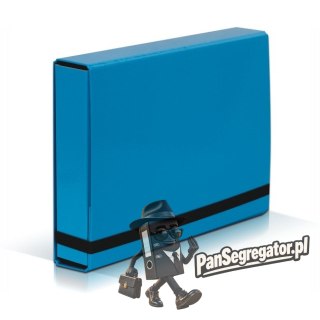 Teczka z gumką BOX CARIBIC jasno niebieska 5cm 341/19 VAUPE