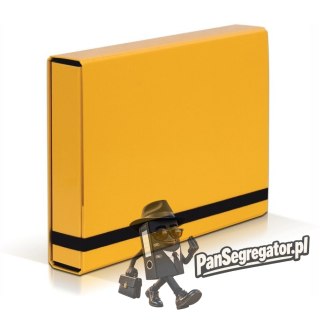 Teczka z gumką BOX CARIBIC jasno żółta 5cm 341/28 VAUPE
