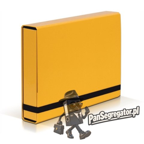 Teczka z gumką BOX CARIBIC jasno żółta 5cm 341/28 VAUPE