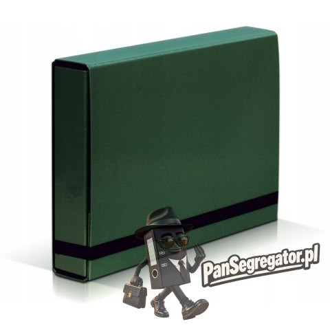 Teczka z gumką BOX CARIBIC zielona 5cm 341/06 VAUPE
