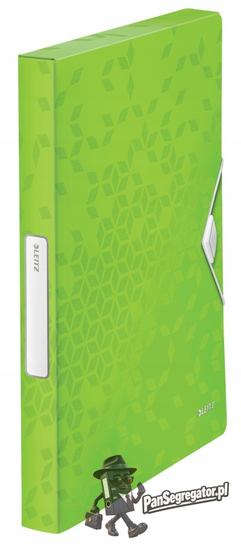 Teczka z gumką LEITZ WOW 30mm 250k A4 zielona 46290054