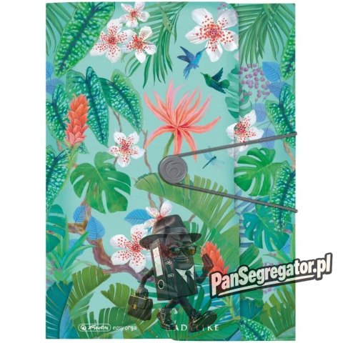 Teczka z gumką na dokumenty A4 PP LADYLIKE JUNGLE 50043996 HERLITZ