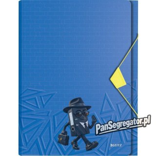 Teczka z przegródkami Leitz Urban Chic, PP, A4, mieści 250 kartek, niebieska 39970032