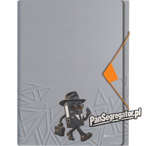 Teczka z przegródkami Leitz Urban Chic, PP, A4, mieści 250 kartek, szara 39970088
