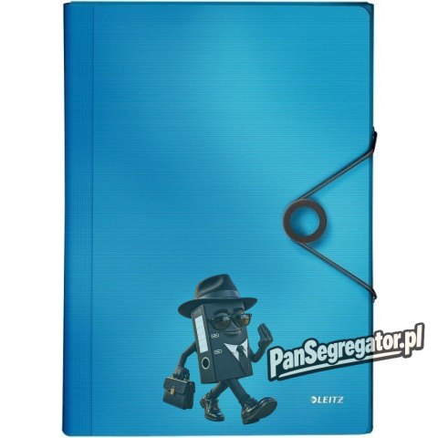 Teczka z przegródkami PP LEITZ SOLID jasnoniebieska 45791030