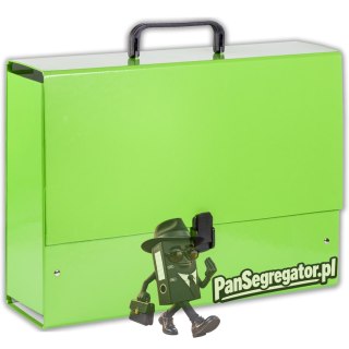Teczka z rączką B4 Jumbo 10cm jasno zielona pastel TT7915
