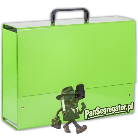 Teczka z rączką B4 Jumbo 10cm jasno zielona pastel TT7915