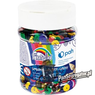 Cekiny confetti kółka łamane GR-C90-8 FIORELLO słoik 90g. 170-2540