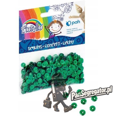 Cekiny konfetti FIORELLO GR-C14-6G kółka zielone 170-2514