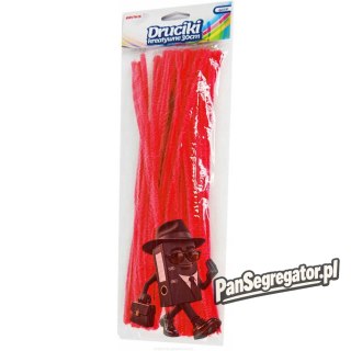 Druciki kreatywne dr07 czerwone 30cm(40) BREWIS