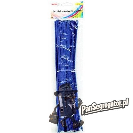 Druciki kreatywne dr08 niebieskie 30cm(40) BREWIS