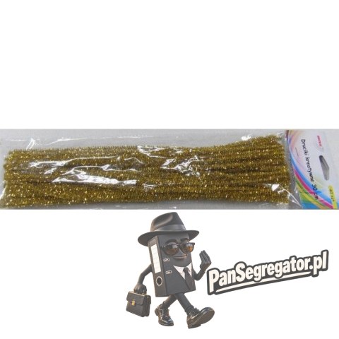 Druciki kreatywne dr15 złote metaliczne 30cm (40) BREWIS
