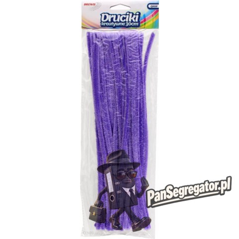 Druciki kreatywne dr20 fioletowe 30cm (40) BREWIS