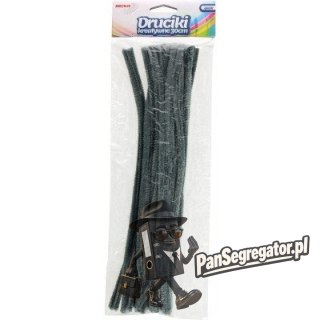 Druciki kreatywne dr21 szare 30cm (40) BREWIS