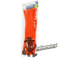 Druciki kreatywne dr23 pomarańczowe neon 30cm (40) BREWIS