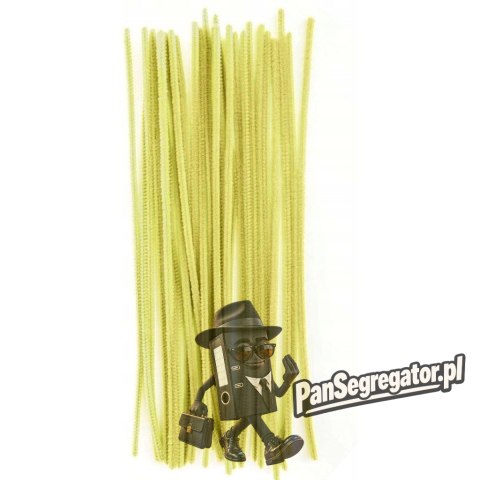 Druty pluszowe 30cm żółte (neonowe) DPK-05 ALIGA