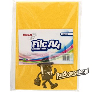 Filc A4 żółty 1mm (10ark) FC410-2 BREWIS