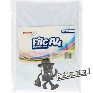 Filc kolorowy A4 biały (10) FC410-1 BREWIS